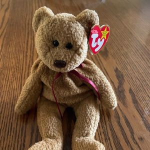 Ty Beanie Baby Curly Bear birth date April 12, 1996